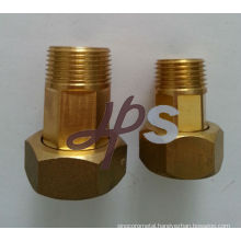 forged brass water meter fitting for single jet or multi jet meter